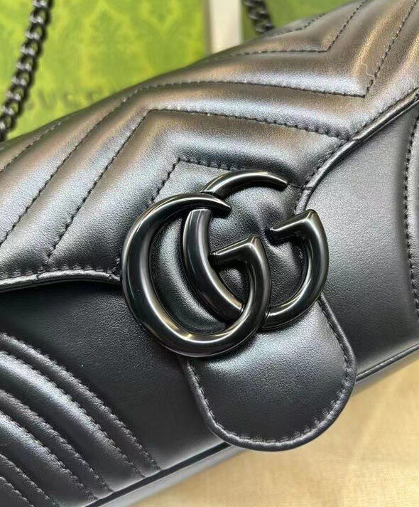 Gucci GG Marmont Shoulder Bag 734814 Black